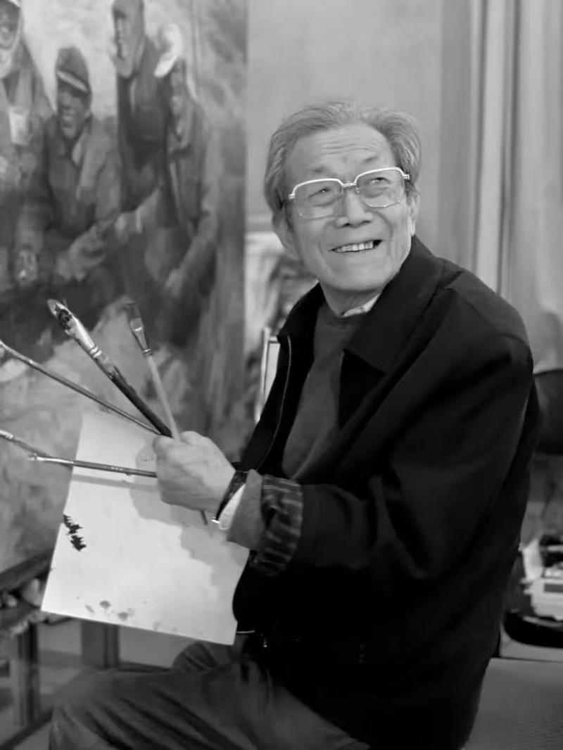 沉重哀悼，著名油画艺术家钟涵逝世，享年94岁。